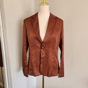 Elegant Women's Brown Blazer